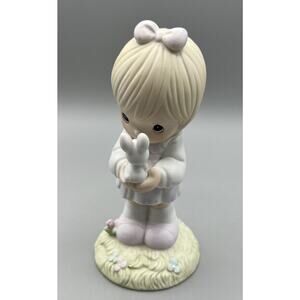 Figurine Enesco Precious Moments Wishing You a Happy Easter 1987 Porcelain